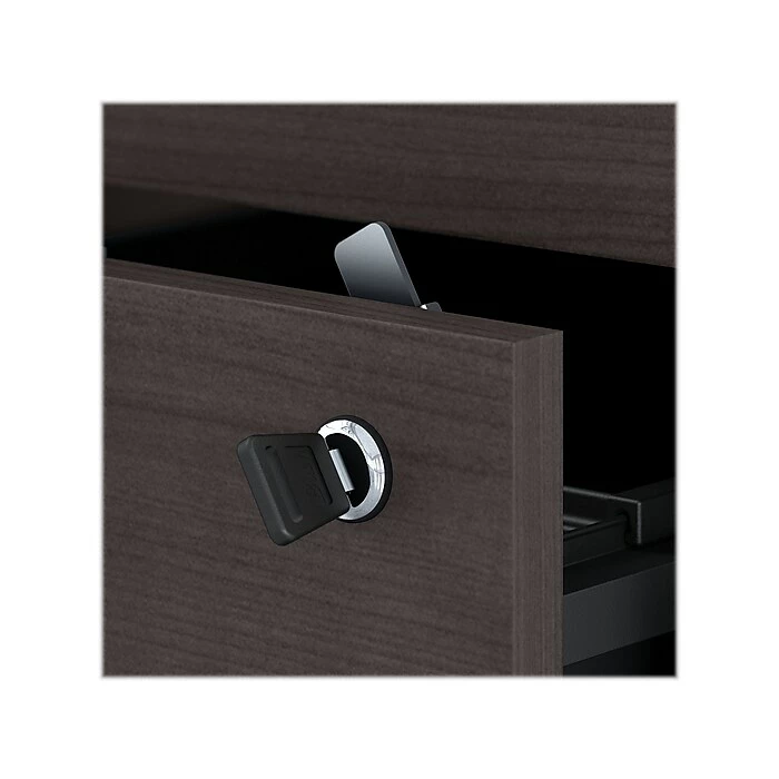 Bush Business Furniture Jamestown 71" L-Shaped Desk Bundle, Storm Gray/White (JTN011SGWHSU) - Image 7