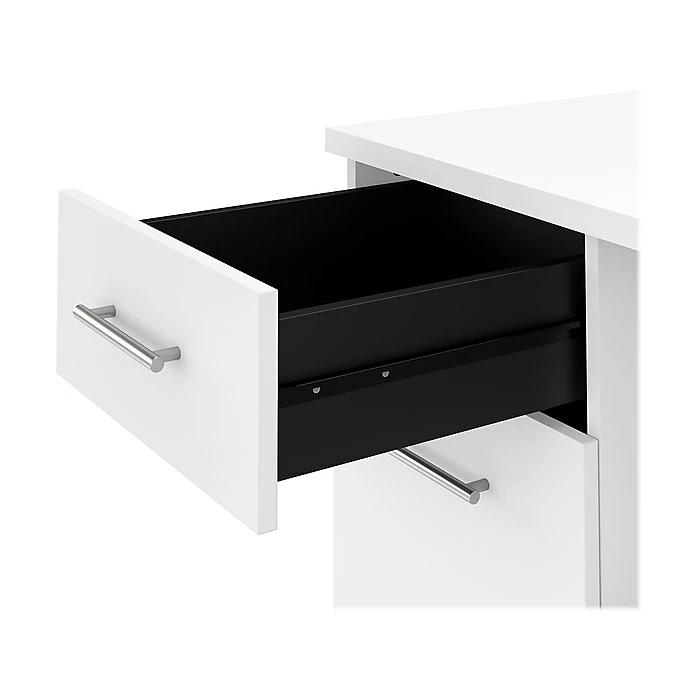 Bush Furniture Somerset 72" Computer Desk With Drawers And Hutch, White (SET018WH) - Image 7