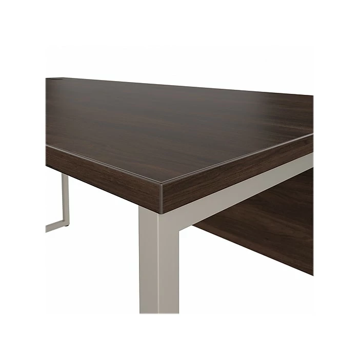 Bush Business Furniture Hybrid 60" W Computer Table Desk With Metal Legs, Black Walnut (HYD360BW) - Image 6