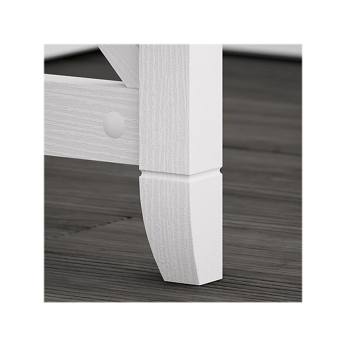 Bush Furniture Key West 60"W L-Shaped Desk, Pure White Oak (KWD160WT-03) - Image 4