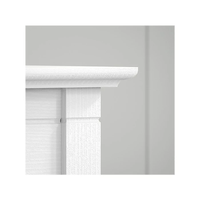 Bush Furniture Key West 60"W L-Shaped Desk, Pure White Oak (KWD160WT-03) - Image 6