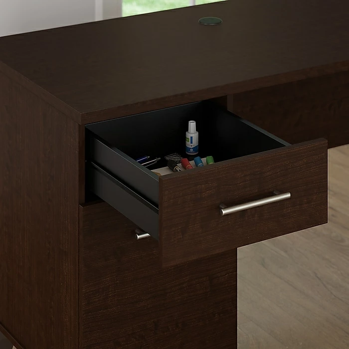 Bush Furniture Somerset 72W Office Desk With Drawers, Mocha Cherry (WC81872) - Image 4