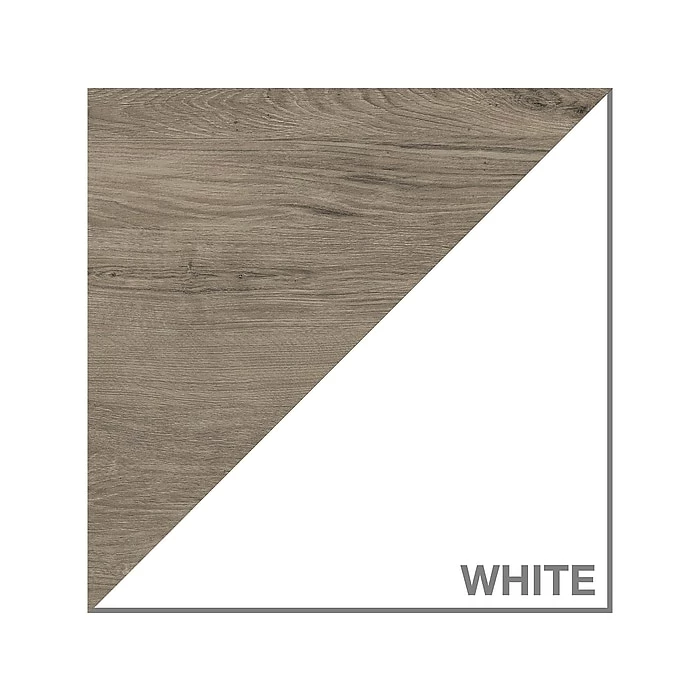 Bush Furniture Mayfield 60" L-Shaped Computer Desk With 2-Drawer Lateral File Cabinet, Pure White/Shiplap Gray (MAY011GW2) - Image 8