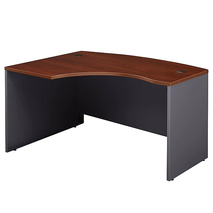 Bush Business Furniture Westfield 60W X 43D Left Handed L Bow Desk, Hansen Cherry (WC24433)