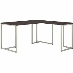 Office By Kathy Ireland® Method 60" L-Shaped Desk With 30" Return, Storm Gray (MTH004SG)