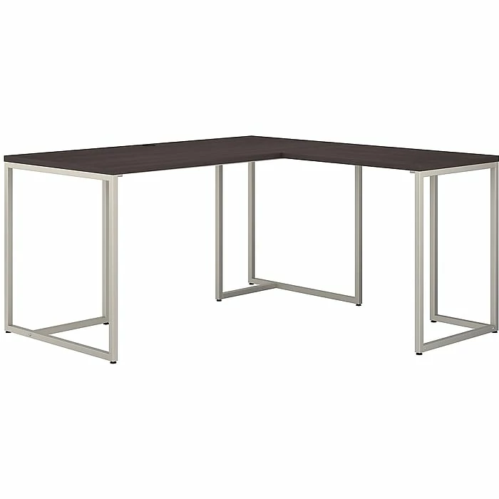 Office By Kathy Ireland® Method 60" L-Shaped Desk With 30" Return, Storm Gray (MTH004SG)