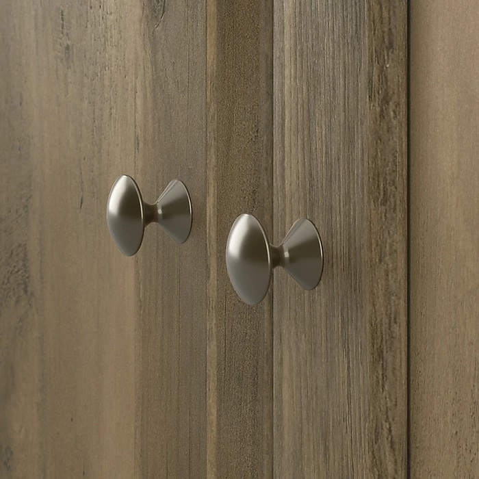 Bush Furniture Cabot 60" L-Shaped Desk With Hutch And Small Storage Cabinet, Reclaimed Pine (CAB016RCP) - Image 8