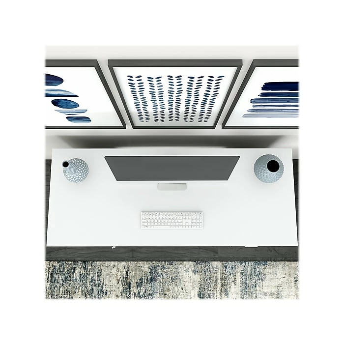 Kathy Ireland® Home By Bush Furniture Madison Avenue 60" Computer Desk, Pure White (MDD260PW-03) - Image 3