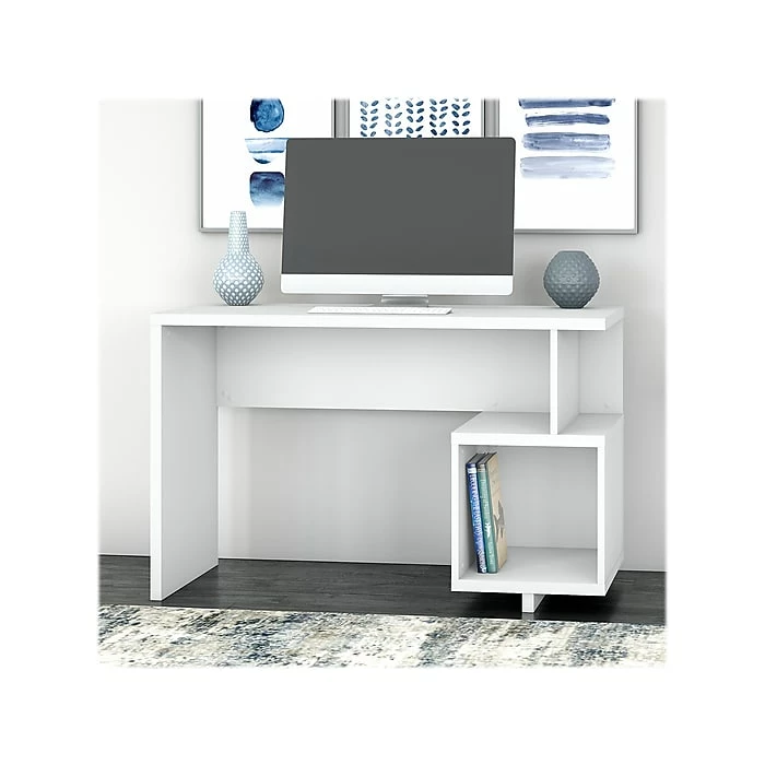 Kathy Ireland® Home By Bush Furniture Madison Avenue 48" Writing Desk, Pure White (MDD148PW-03) - Image 2