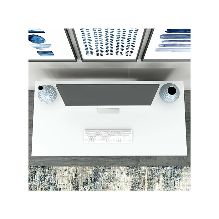 Kathy Ireland® Home By Bush Furniture Madison Avenue 48" Writing Desk, Pure White (MDD148PW-03) - Image 3