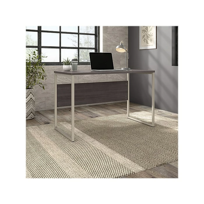 Bush Business Furniture Hybrid 48" W Computer Table Desk, Storm Gray (HYD148SG) - Image 2