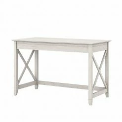 Bush Furniture Key West 48" Writing Desk, Linen White Oak (KWD148LW-03)