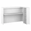 Bush Business Furniture Studio C 72"W Privacy Desk With Shelves, White (SCD572WHK)