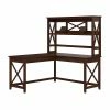 Bush Furniture Key West 60" L-Shaped Desk, Bing Cherry (KWS048BC)