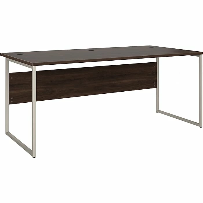 Bush Business Furniture Hybrid 72" W Computer Desk, Black Walnut (HYD172BW)