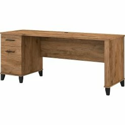 Bush Furniture Somerset 72" Office Desk With Drawers, Fresh Walnut (WC81372)