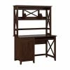Bush Furniture Key West 48" Computer Desk With Hutch, Bing Cherry (KWD248BC-03)