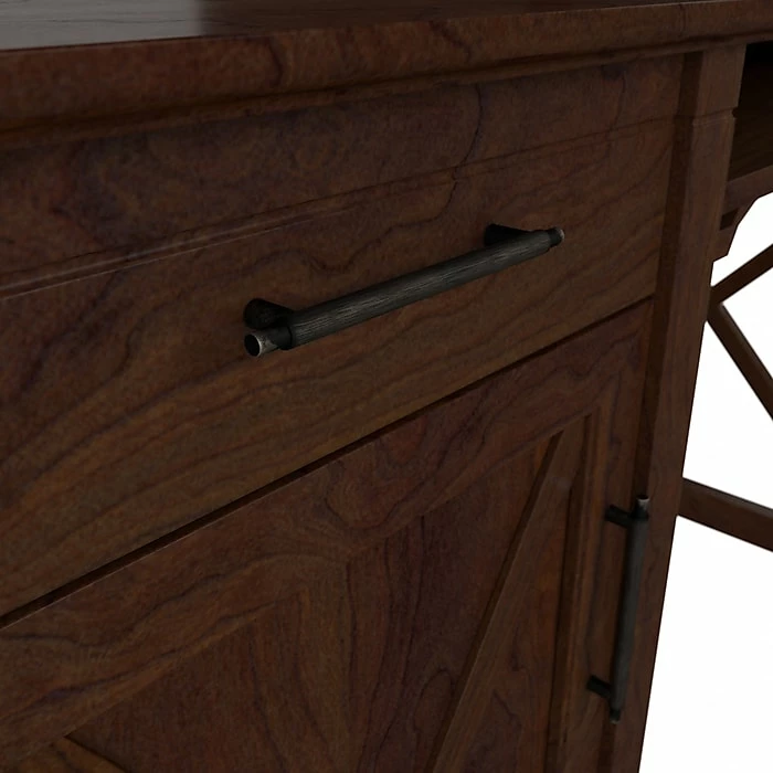 Bush Furniture Key West 48" Computer Desk With Hutch, Bing Cherry (KWD248BC-03) - Image 7