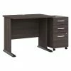 Bush Business Furniture Studio A 36"W Small Computer Desk With 3-Drawer Mobile File Cabinet, Storm Gray (STA005SGSU)