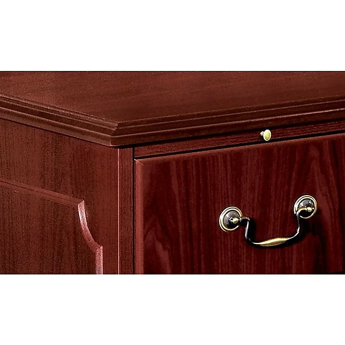 HON 94000 Series 72"W Double Pedestal Desk, Mahogany (HON94271NN) - Image 2