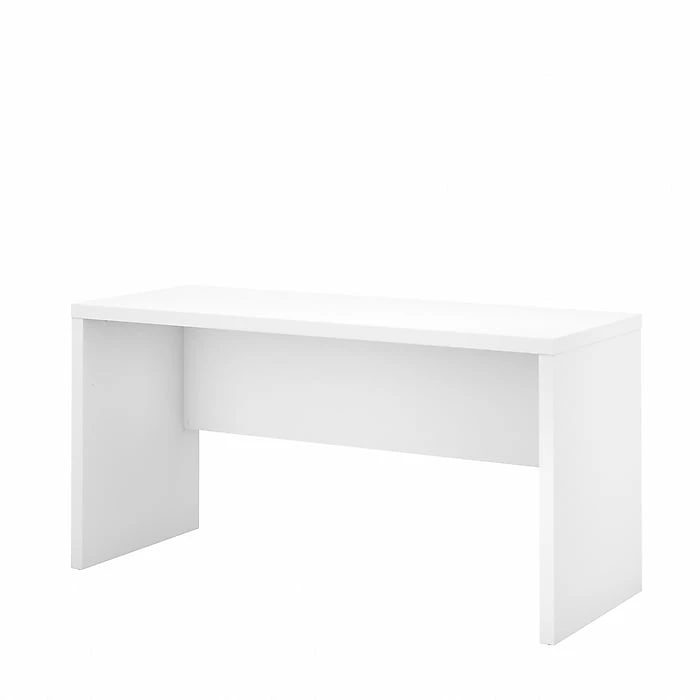 Office By Kathy Ireland® Echo 60W Credenza Desk, Pure White/Pure White (KI60106-03)