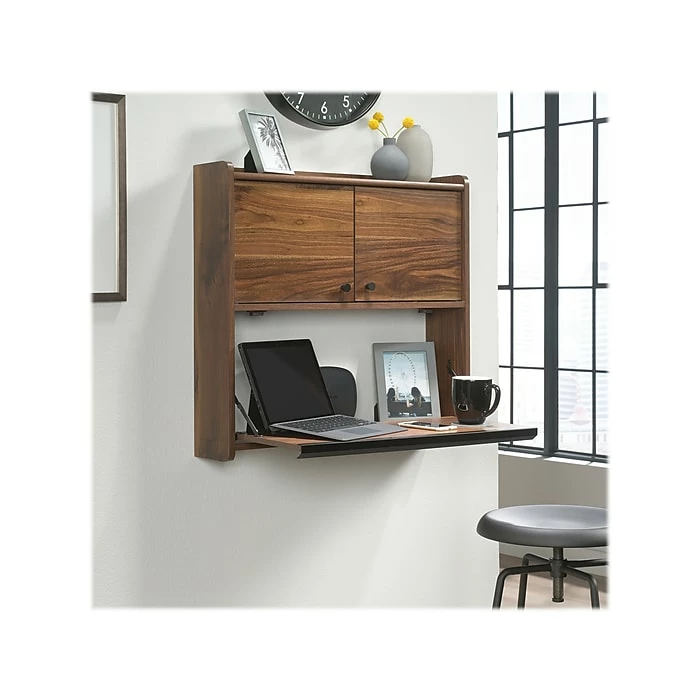 Sauder Harvey Park 28" Wall Desk, Grand Walnut (423704) - Image 5