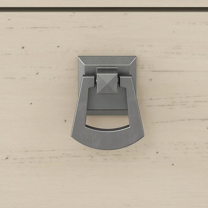 Bush Furniture Salinas 60W L Shaped Desk With Hutch, Antique White (SAL004AW) - Image 6