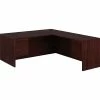 HON 10500 Series Right L-Shaped Office Desk, 72"W, Mahogany