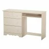 South Shore Summer Breeze Desk With 3 Drawers, White Wash (3210070)