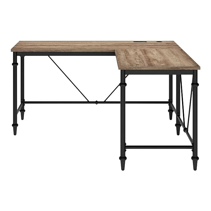 Thomasville Furniture Breslyn 60" L-Shaped Desk, Crosscut Hickory (SPLS-BRLD-TV) - Image 2
