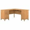 Bush Furniture Somerset 60W L Shaped Desk, Maple Cross (WC81430K)