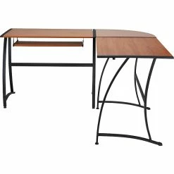 Staples Gillespie 62" L-Shaped Desk, Sonona Cherry (28189R-CC)