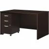 Bush Business Furniture Westfield 48W Desk With Pre-Assembled 3Dwr Mobile Pedestal, Mocha Cherry