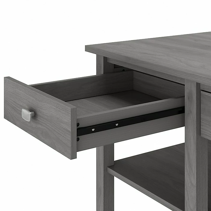 Bush Furniture Broadview 54" Computer Desk With Shelves, Modern Gray (BDD154MG-03) - Image 8
