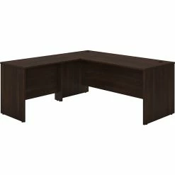 Bush Business Furniture Studio C 72" W L Shaped Computer Desk With 42" W Return Bundle, Black Walnut (STC049BW)