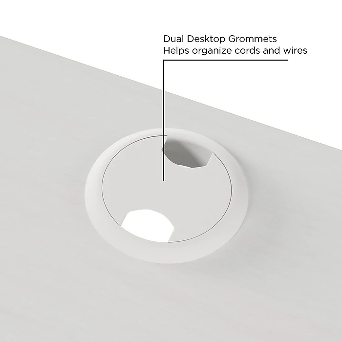 Union & Scale™ Workplace2.0™ 72" Writing Desk, Silver Mesh (UN57478) - Image 4